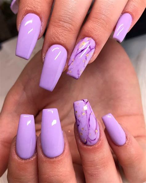 purple and gold nail designs|light purple nails with design.